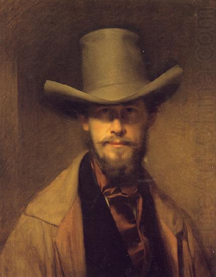 Selbstportrat mit Hut, Franz Eybl
